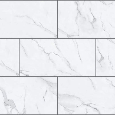 Brookfield Marble 22 MIL x 18.5 in. W x 37 in. L Click Lock Waterproof Vinyl Tile Flooring (19.1 sq. ft./case)