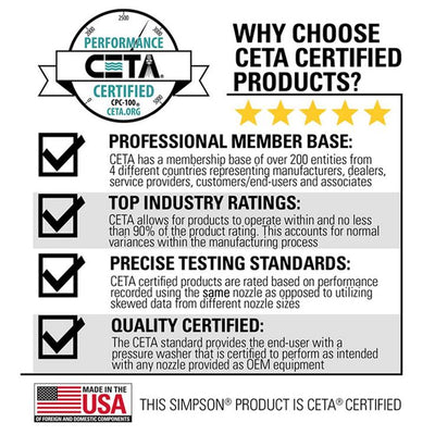 Simpson Clean Machine by SIMPSON 3400 PSI at 2.5 GPM SIMPSON Cold Water Residential Gas Pressure Washer