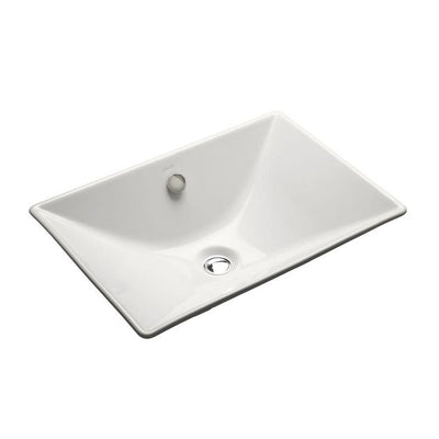 KOHLER Reve Fireclay Vessel Sink in White with Overflow Drain
