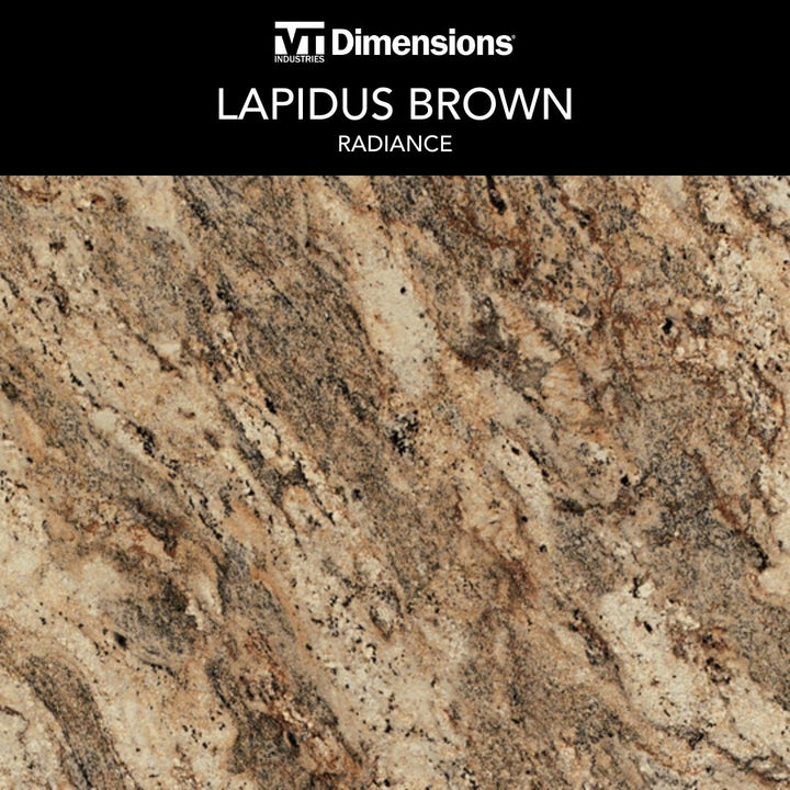 VT Dimensions Formica 4-ft Lapidus Brown FX Radiance Straight
