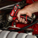 M12 12-Volt Lithium-Ion Cordless 3/8 in. Impact Wrench and Inflator Combo Kit with 3/8 in. Drive Metric Socket Set - Super Arbor