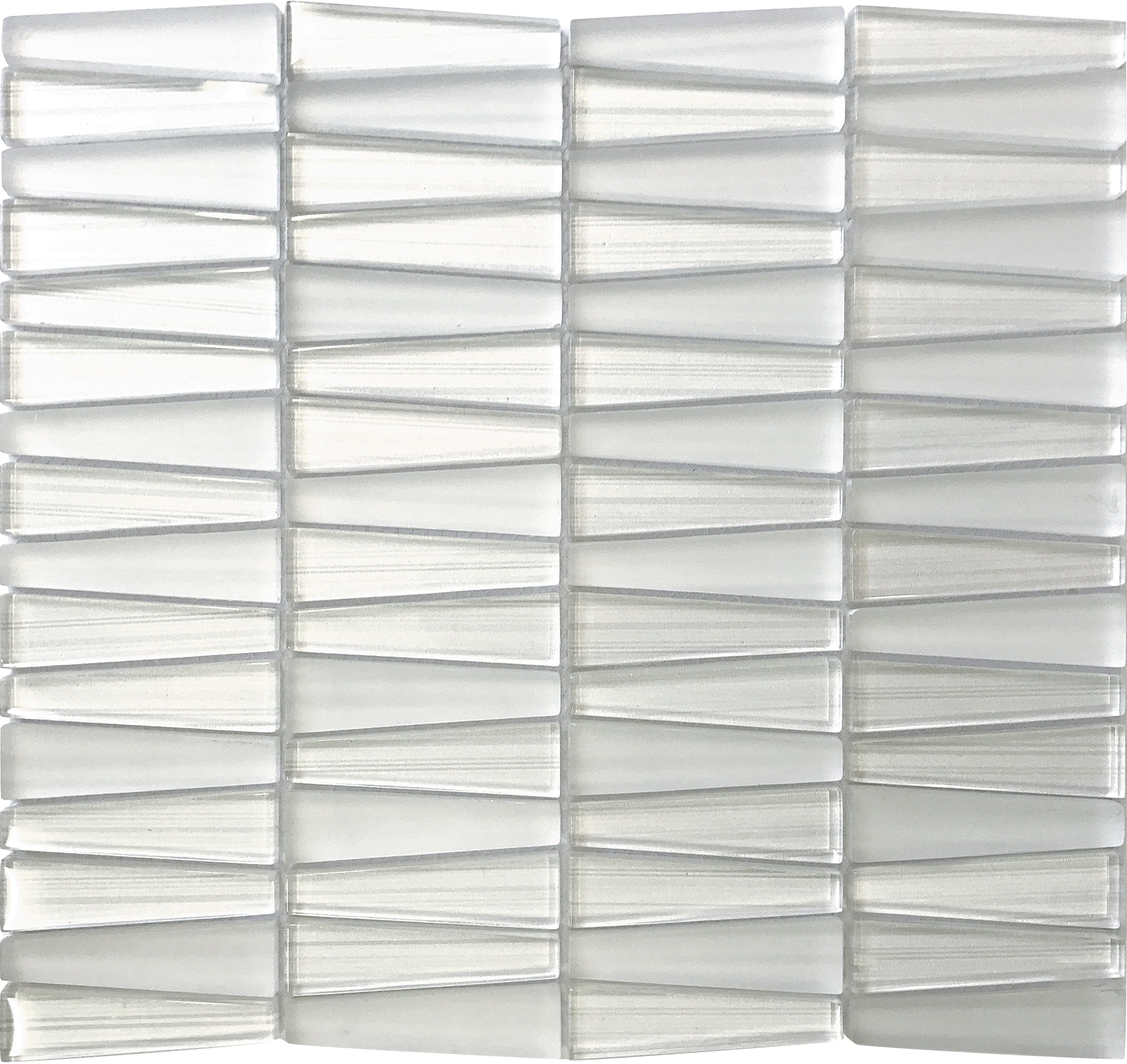 A single green leaf against a white background.