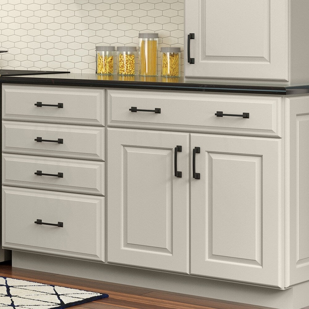 allen + roth Pattingham 36-in W x 34.5-in H x 24-in D Harbor 1-Drawer Base Fully Assembled Cabinet (Raised Panel Slab Door Style)