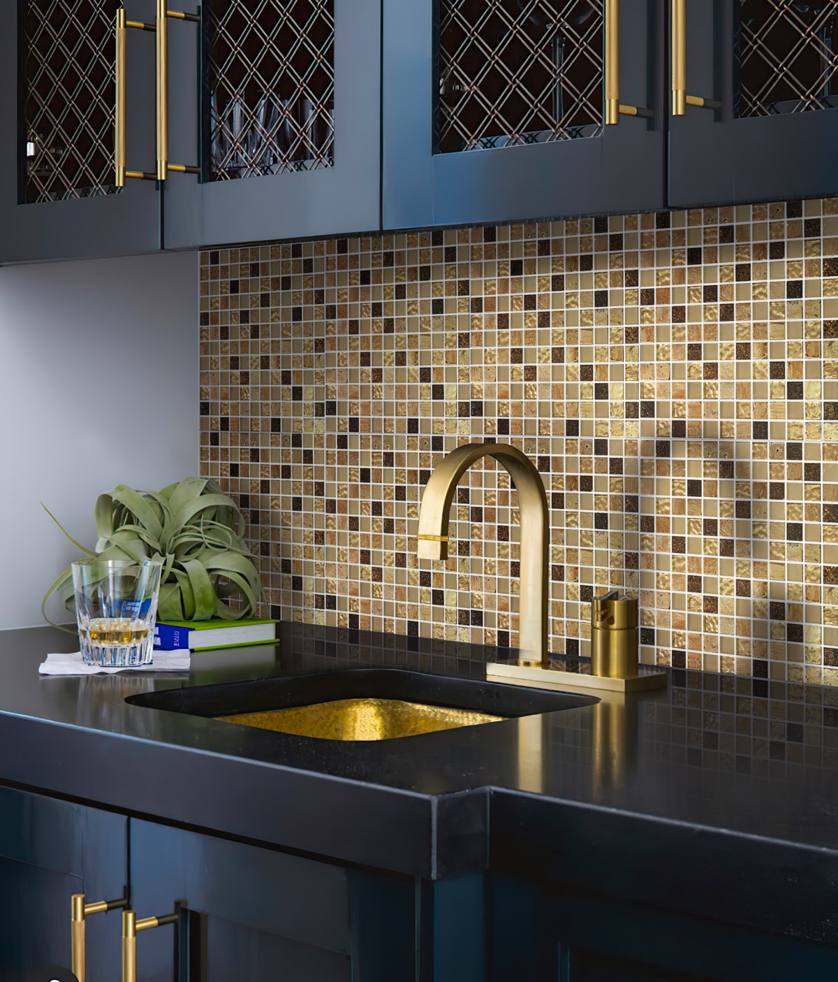 Apollo Tile (Sample) Wall Tile Mini Square Beige 4-in x 4-in 