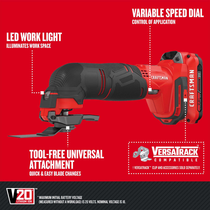 CRAFTSMAN V20 20-Volt Max 8-Tool Cordless Power Tool Combo Kit
