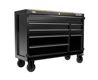 CRAFTSMAN Premium 2000 Series 51.2-in L x 39.5-in H 8-Drawers Rolling Black Wood Work Bench