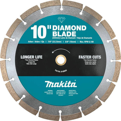 10 in. Segmented Rim Diamond Blade for General Purpose - Super Arbor