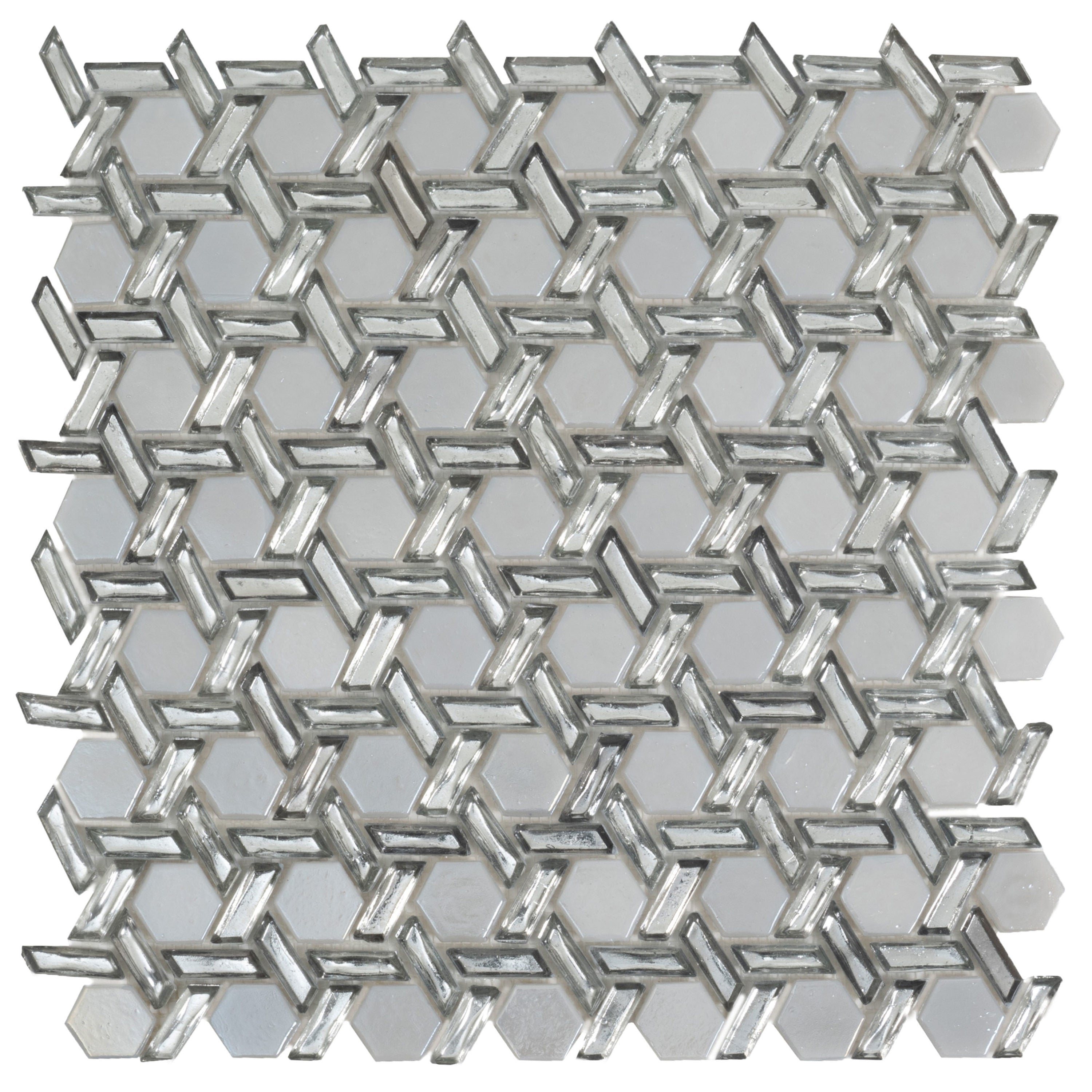 A single green leaf against a white background.