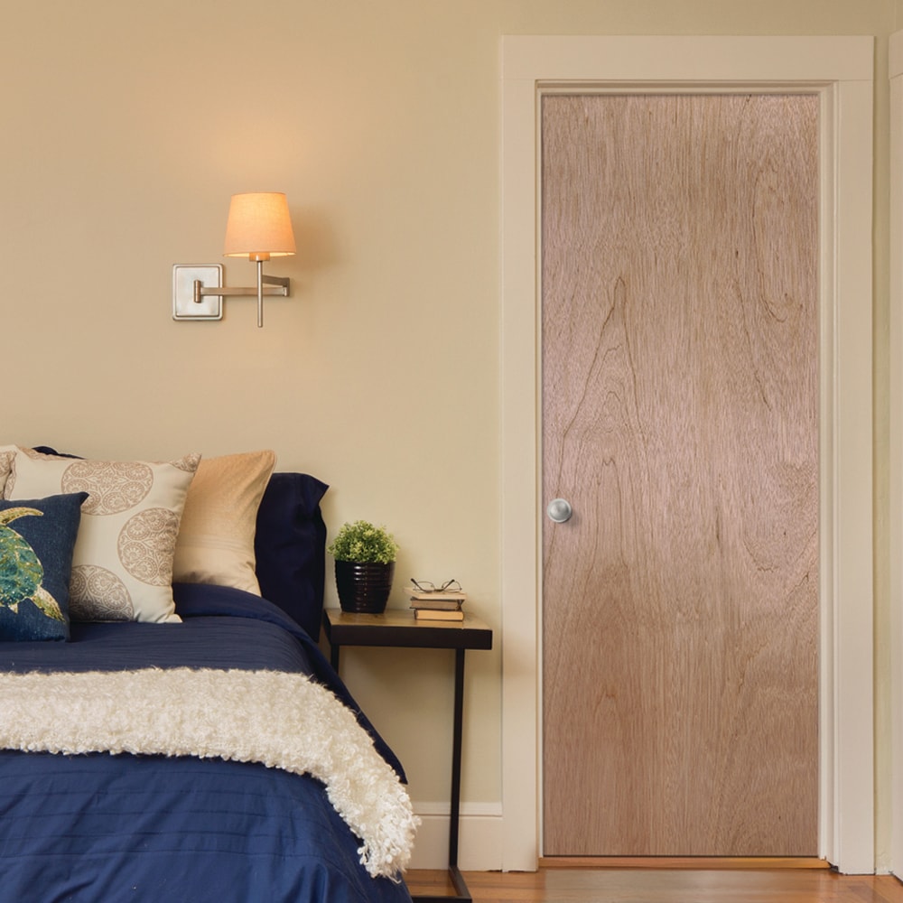 Masonite 36-in x 80-in Wood Universal Reversible Unfinished Slab Front Door