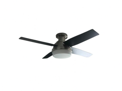 Hunter Dempsey 44-in Brushed Nickel LED Indoor Ceiling Fan with Remote (4-Blade)