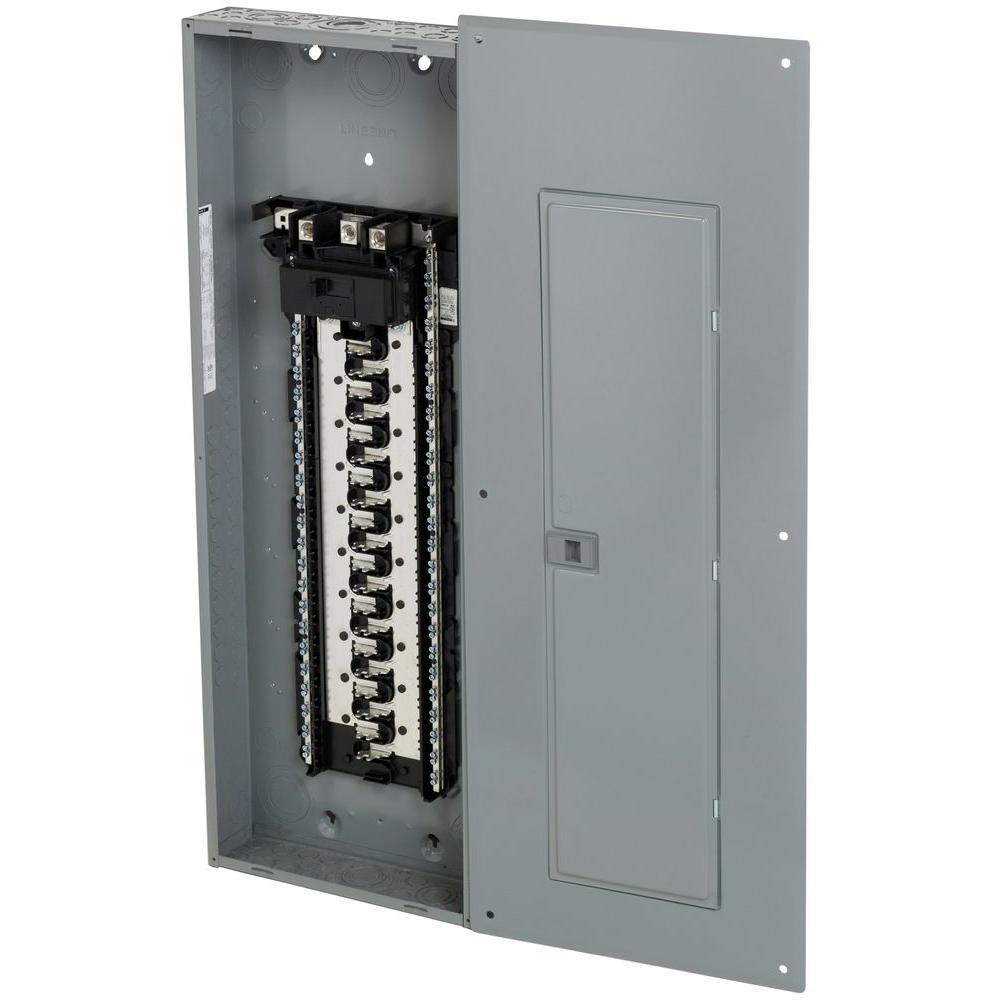 Homeline 200 Amp 40-Space 80-Circuit Indoor Main Breaker Qwik-Grip Plug-On Neutral Load Center with Cover - Super Arbor