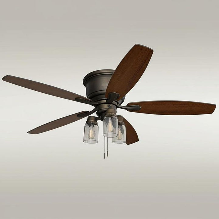 Hampton Bay Stoneridge 52 in. LED Indoor/Outdoor Bronze Hugger