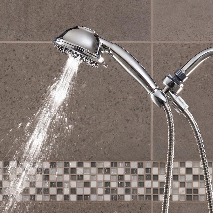 9-Spray 4.5 in. Single Wall Mount Low Flow Handheld Rain Shower Head in Chrome