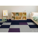 Reed Purple Loop 19.68 in. x 19.68 in. Carpet Tiles (8 Tiles/Case)