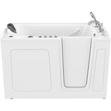Safe Premier 59.6 in. x 60 in. x 32 in. Right Drain Walk-in Air and Whirlpool Bathtub in White - Super Arbor