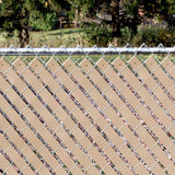 Everbilt 250 ft. Roll Economy Vinyl Fence Weave Beige with 100 Brass Fasteners