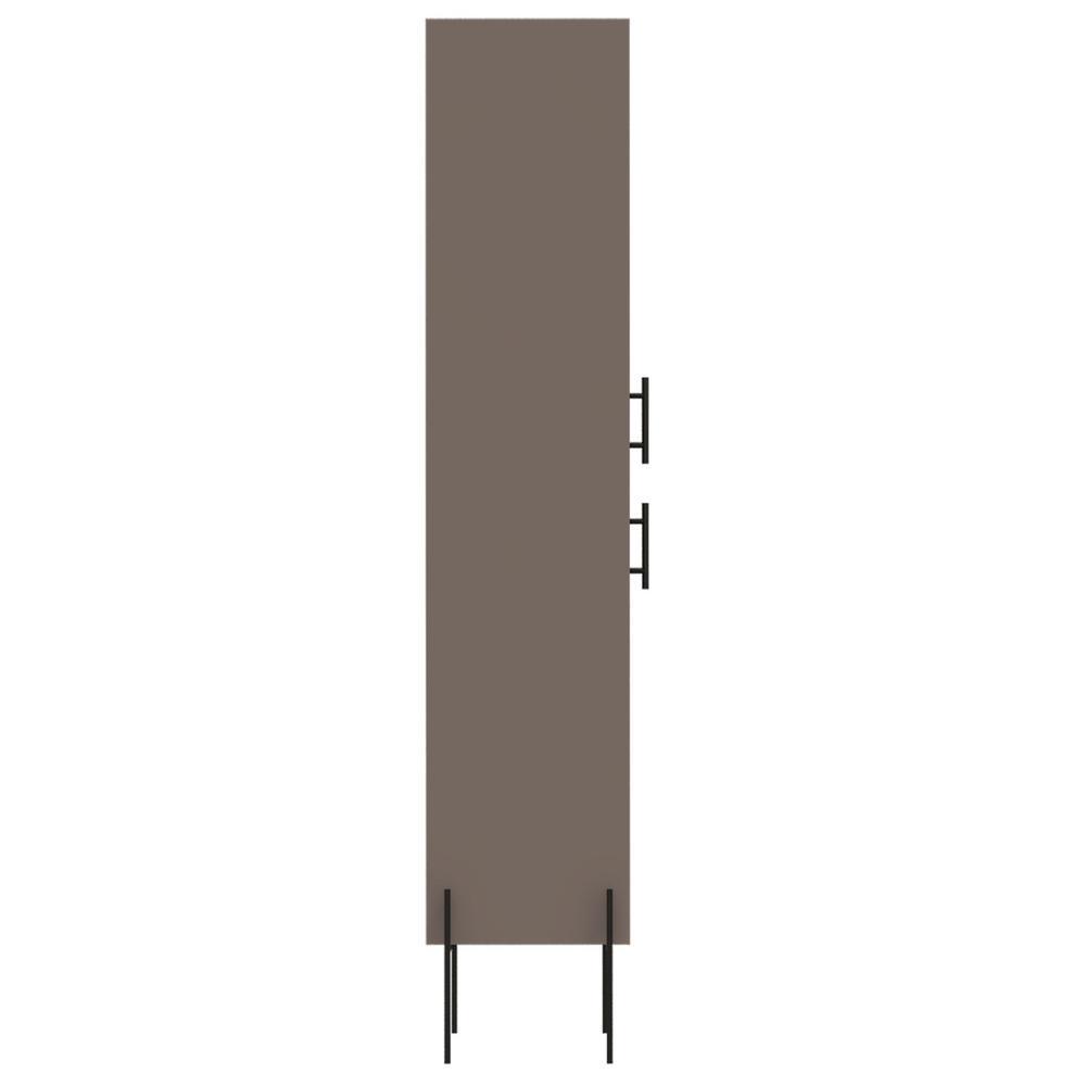Svedin 18 in. W x 13 in. D x 71 in. H Free Standing Tall Bathroom Linen Cabinet in Taupe - Super Arbor