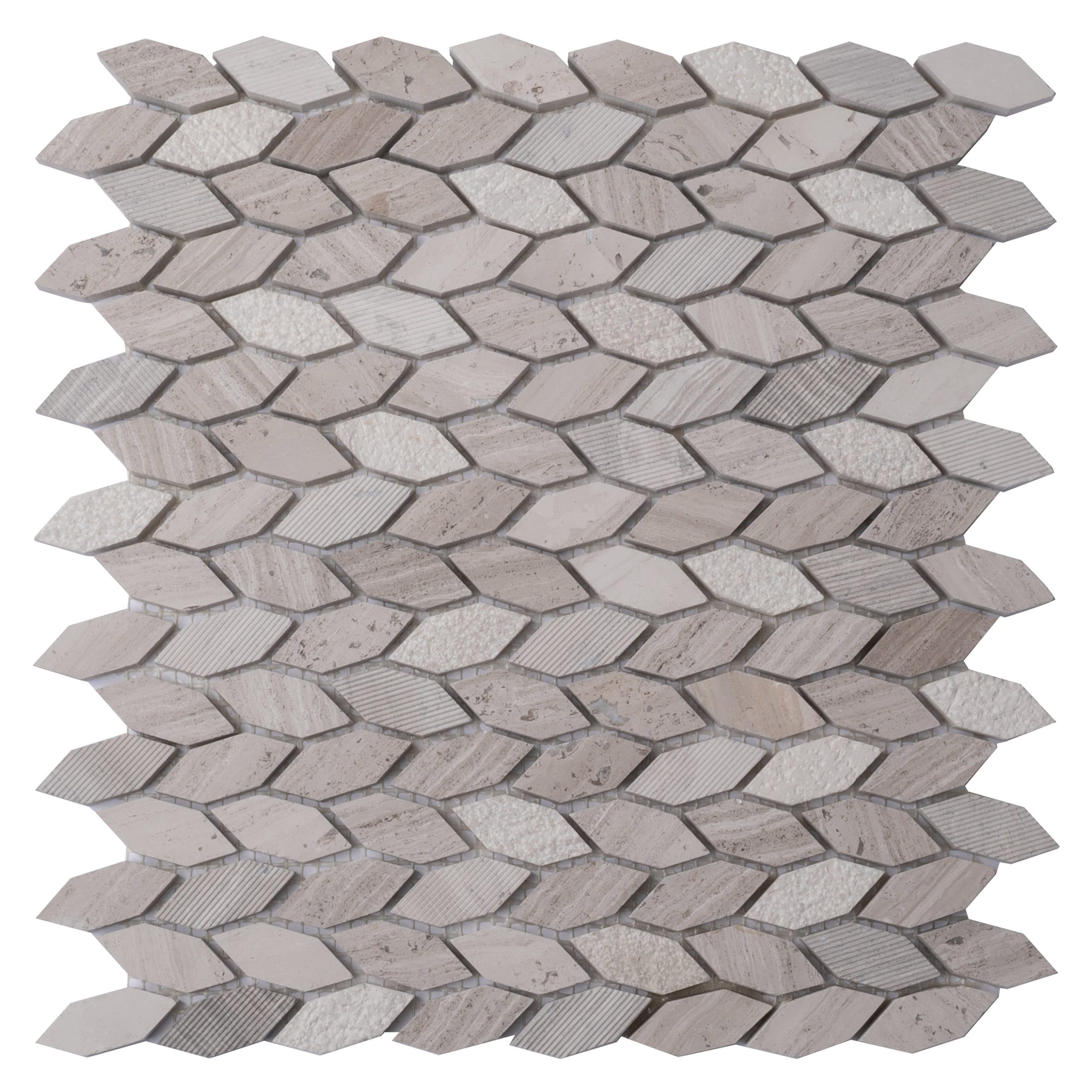 A single green leaf against a white background.