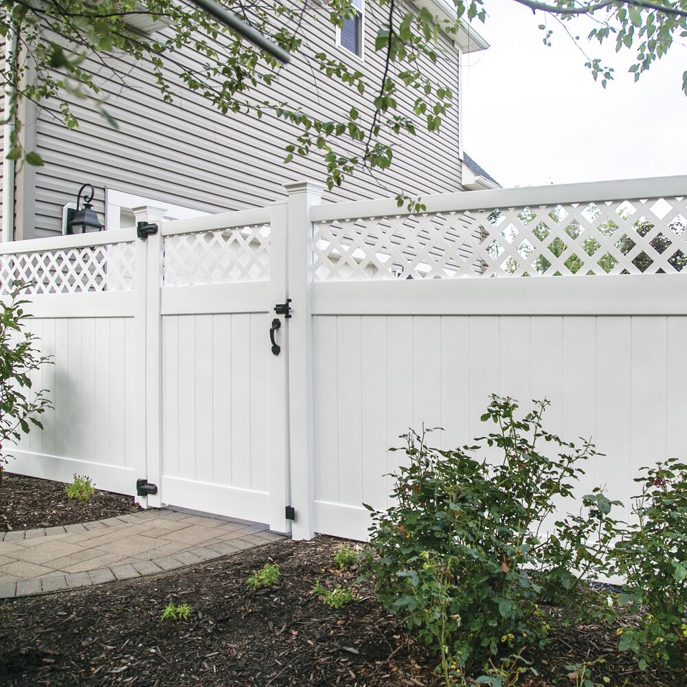 Freedom Conway 6-ft H x 8-ft W Vinyl Fence Panel - Thumbnail 3