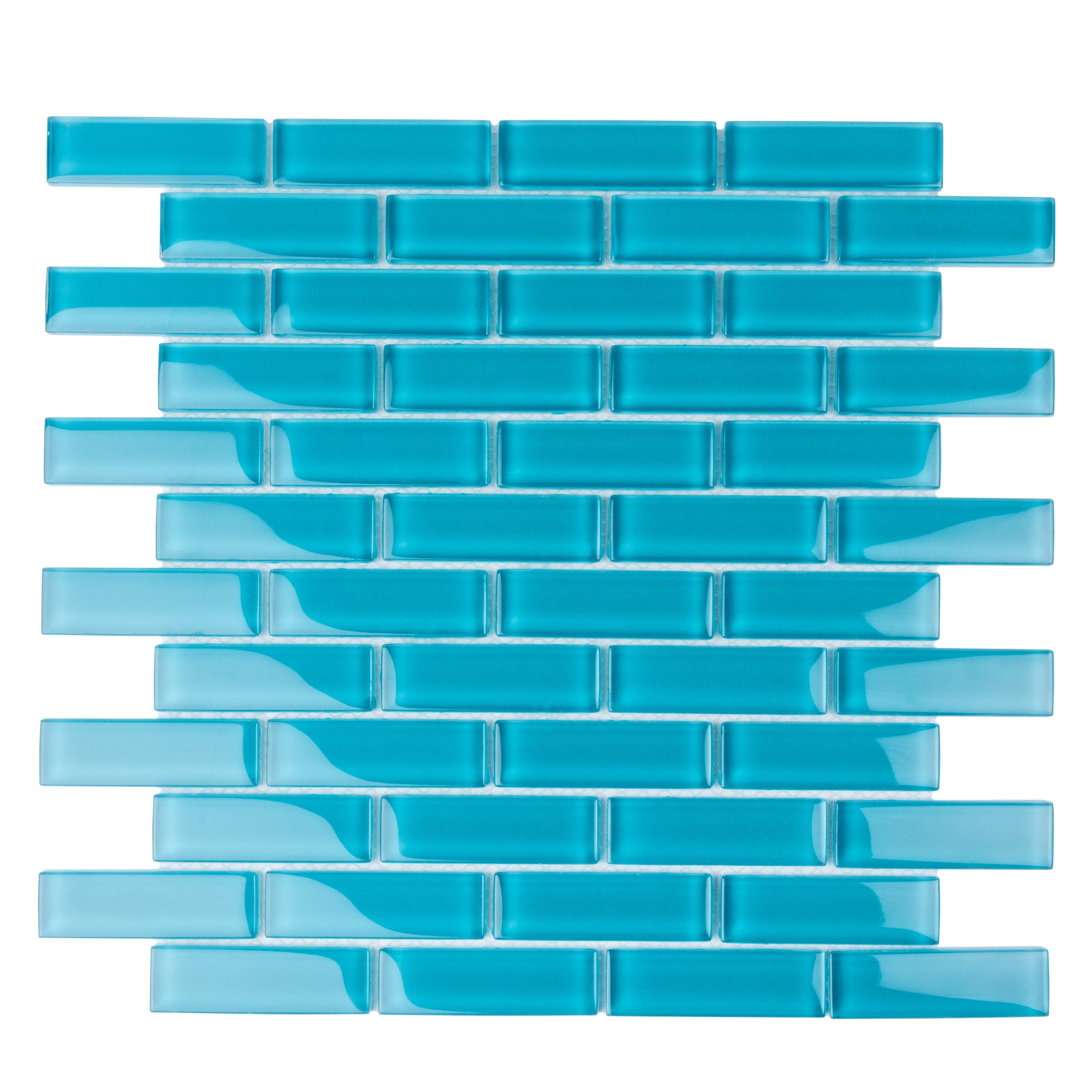 A single green leaf against a white background.