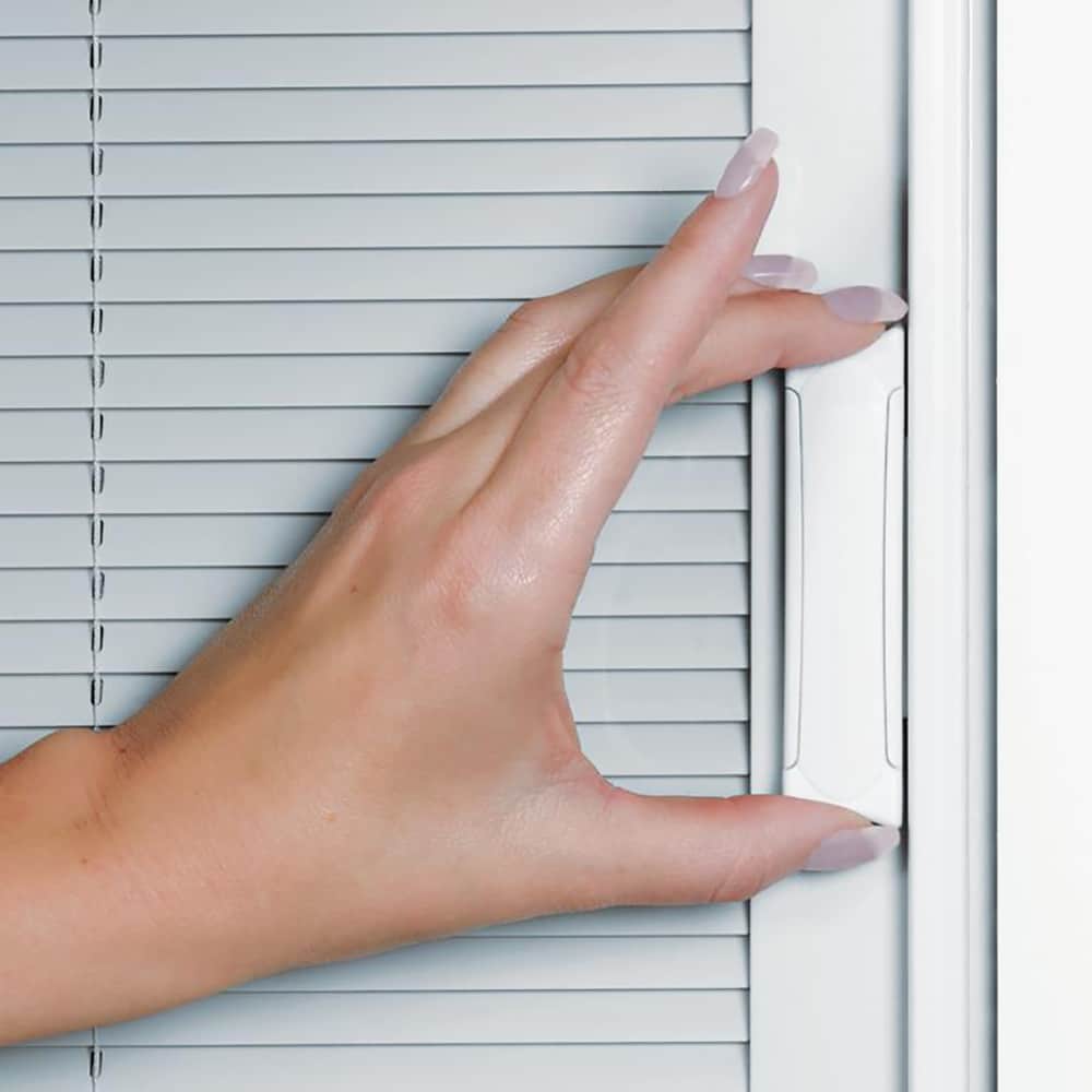 JELD-WEN 72-in x 80-in 4-9/16-in Low-E Cranberry Fiberglass French Right-Hand Outswing Double Patio Door