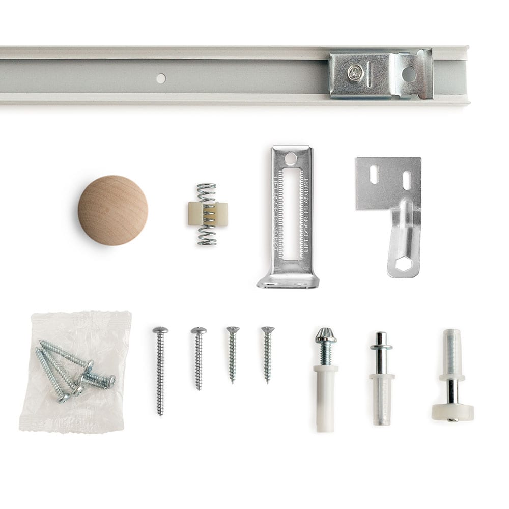 Masonite Livingston 24-in x 80-in Primed 3-Panel Square Molded Composite Bifold Door, Hollow Core (Hardware Included)