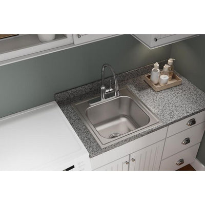 Dayton Premium 20 in.Drop-In Stainless Steel 3-Hole Single Bowl Kitchen Sink