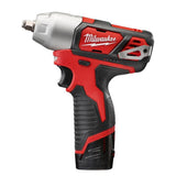 M12 12-Volt Lithium-Ion Cordless 3/8 in. Impact Wrench and Inflator Combo Kit with 3/8 in. Drive Metric Socket Set - Super Arbor