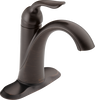Delta Lahara Venetian Bronze 1-Handle Single Hole/4-in Centerset WaterSense Bathroom Sink Faucet with Drain