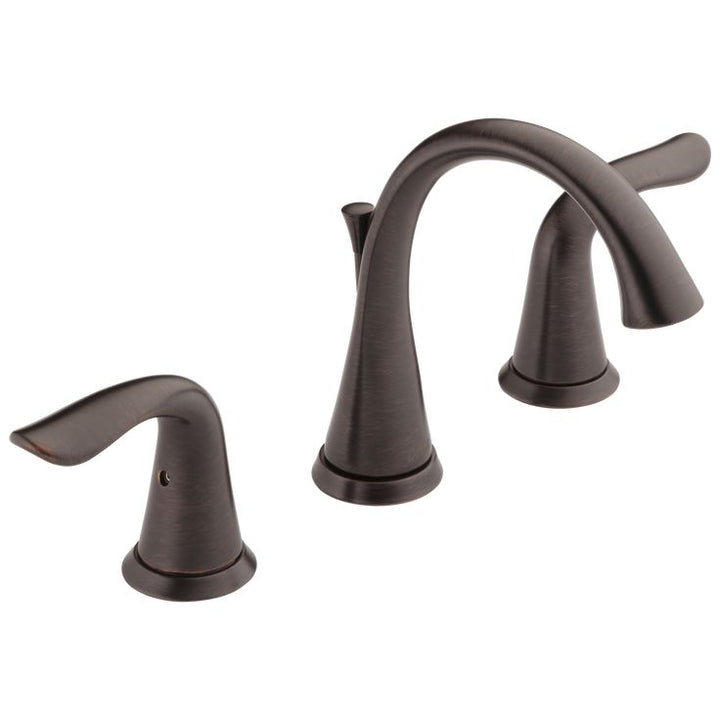 Delta Lahara Venetian Bronze 2-handle Widespread WaterSense Bathroom Sink Faucet with Drain