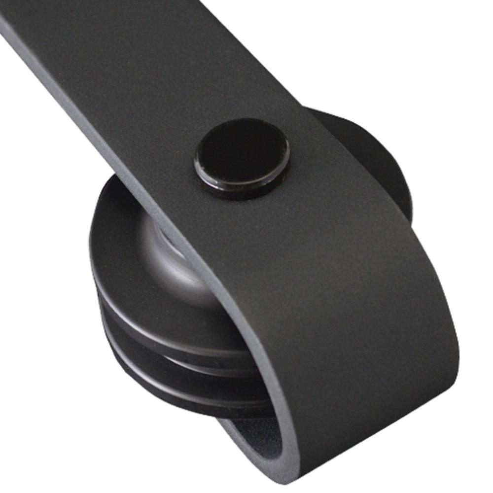 36 in. x 84 in. Primed Composite K-Plank Barn Door with Matte Black Hardware Kit - Super Arbor