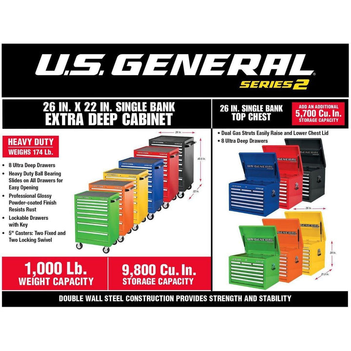 26 in. x 22 In. Single Bank Yellow Roller Cabinet – Super Arbor