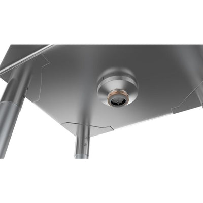 Freestanding Stainless Steel 31 in. 2-Hole Single Bowl Commercial Kitchen Sink Left Drainboard