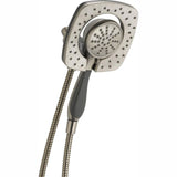 In2ition Two-in-One 5-Spray 6.6 in. Dual Wall Mount Fixed and Handheld Shower Head in Stainless