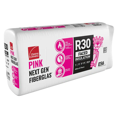 Owens Corning R-30 Kraft Faced Fiberglass Insulation Batts 10 in. x 24 in. x 48 in.