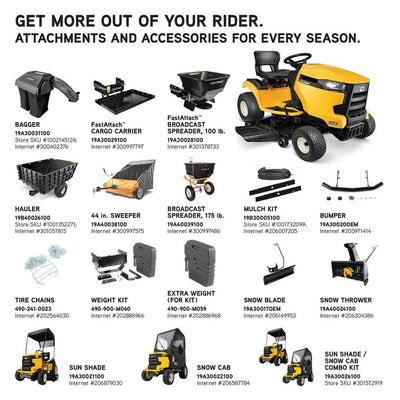 Cub Cadet XT1 Enduro LT 46 in. 22 HP V-Twin Kohler Gas Hydrostatic Front Engine Lawn Tractor (CA Compliant)