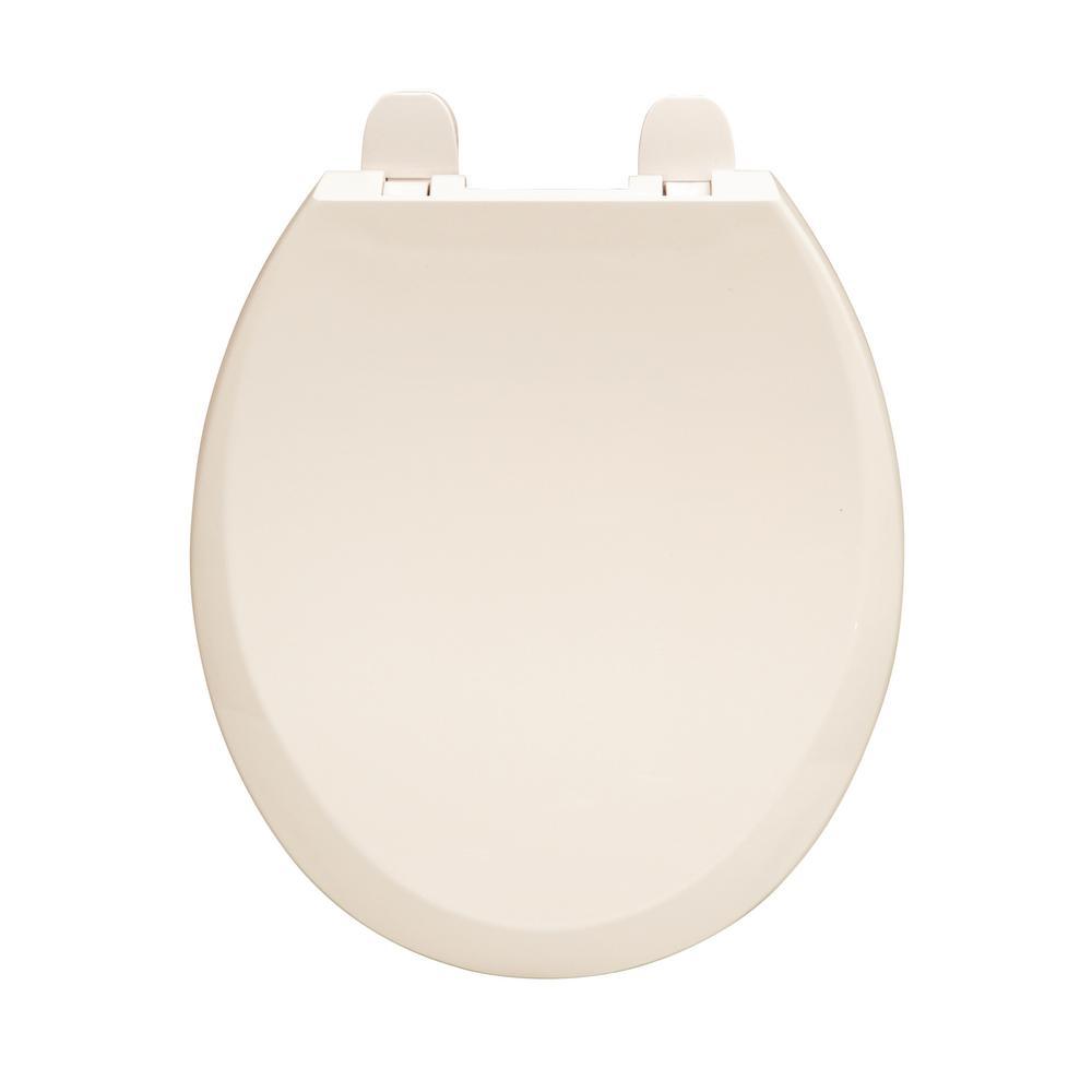 Round Slow Closed Front Toilet Seat with Quick Release Hinges in Bone - Super Arbor