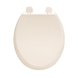 Round Slow Closed Front Toilet Seat with Quick Release Hinges in Bone - Super Arbor