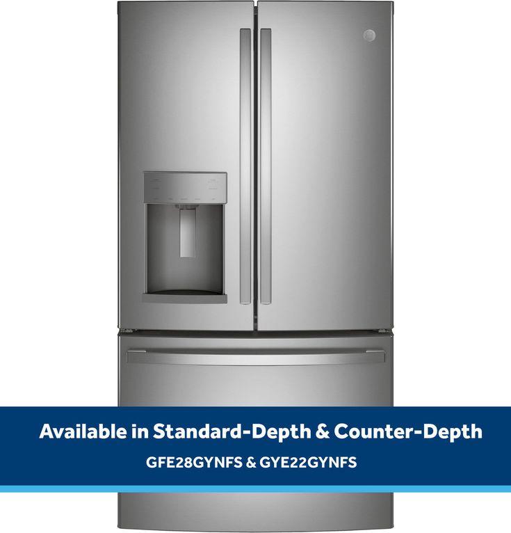 GE 22.1 cu. ft. French Door Refrigerator in Fingerprint Resistant Stainless Steel, Counter Depth and ENERGY STAR