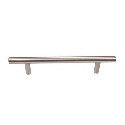 5-1/16 in. (128 mm) Center-to-Center Brushed Nickel Steel Contemporary Drawer Pull - Super Arbor