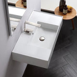Nameeks Teorema Wall Mounted Bathroom Sink in White