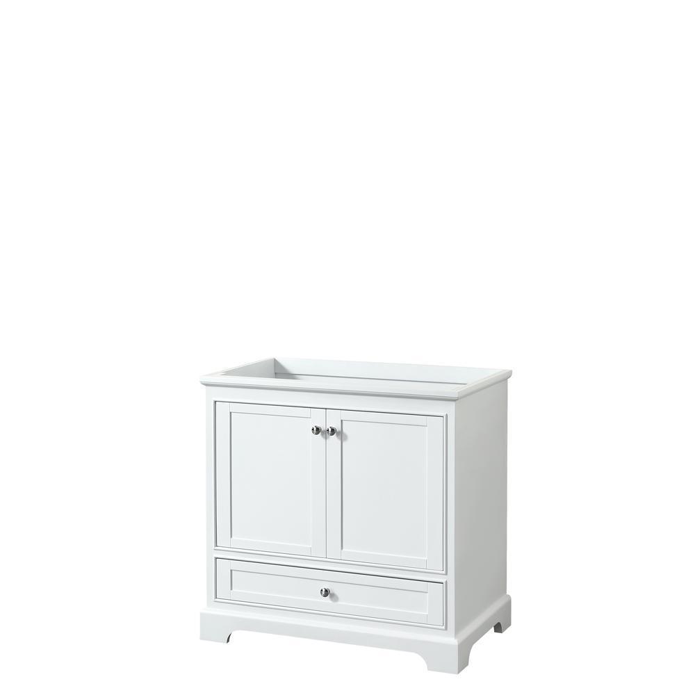 Deborah 79 in. W x 21.625 in. D Vanity Cabinet in White - Super Arbor