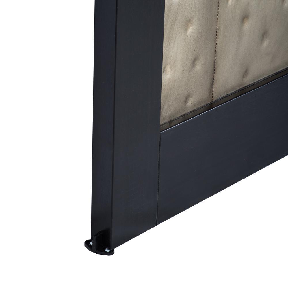 36 in. x 84 in. Metal Works Black Rustic T in. Inserts Solid Core Interior Sliding Barn Door with Rustic Hardware Kit - Super Arbor