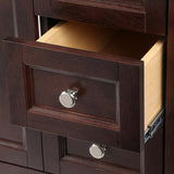 Claxby 48 in. W x 34 in H x 22 in. D Bath Vanity Cabinet Only in Chocolate - Super Arbor