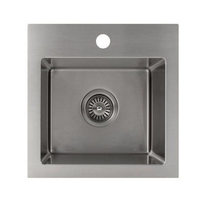 Pro Series 15 in. Topmount Single Bowl Bar Kitchen Sink in Stainless Steel
