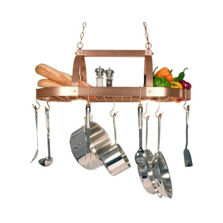 Copper Pot & Pan Rack