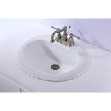 Cadenza Series 7.5 in. Ceramic Drop In Sink Basin in White - Super Arbor