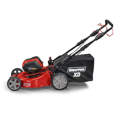Snapper XD 82-Volt MAX Cordless Electric 21 in. Self-Propelled Lawn Mower Kit with (2) 2.0 Batteries & (1) Rapid Charger