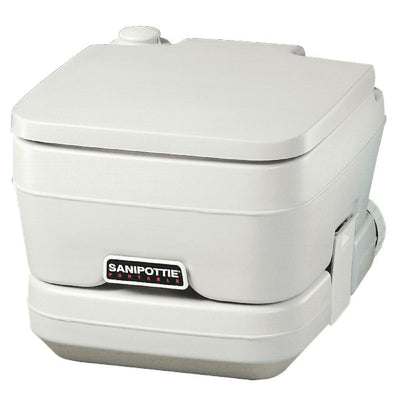 Dometic 2.5 Gal. SaniPottie Portable Toilet with Mounting Brackets and 1.5 in. MSD Fittings in White - Super Arbor