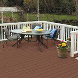 BEHR DECKplus 5 gal. #SC-330 Redwood Solid Waterproofing Exterior Wood Stain - Super Arbor